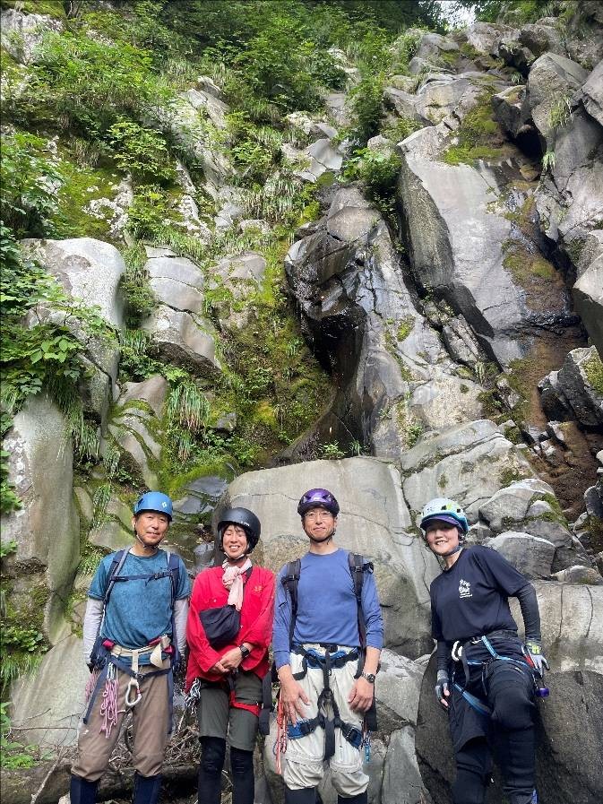 2025年8月24日　会山行　阿弥陀川　沢歩き　