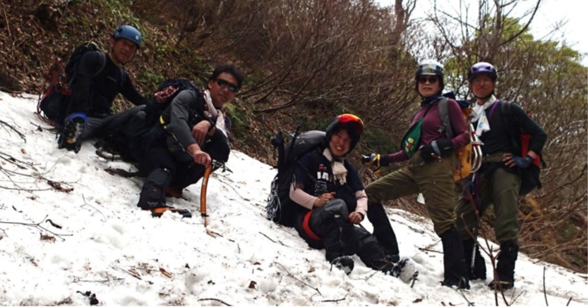 会山行報告　大山振子沢山行